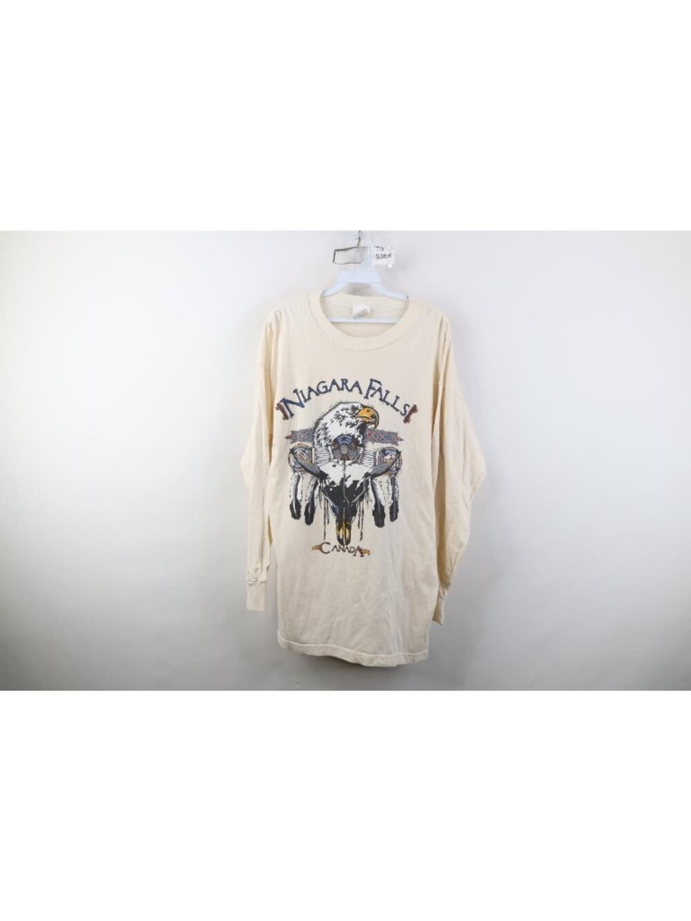 Vtg 90s Streetwear Mens Medium Niagara Falls Canada Eagle Long Sleeve T-Shirt